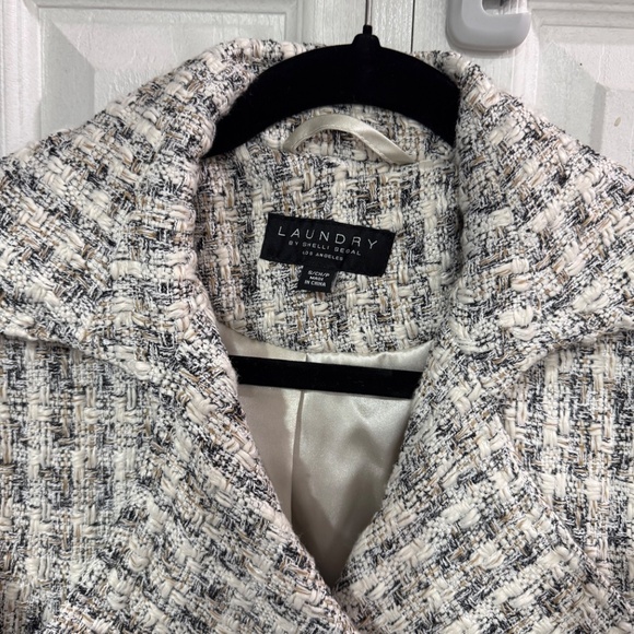 NWOT Laundry By Shelli Segal women skirted coat size small - Picture 4 of 7